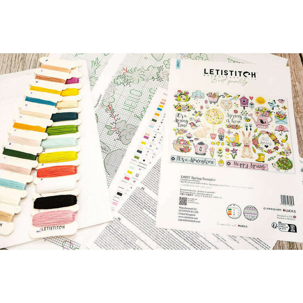 Spring Sampler L9937 Counted Cross Stitch Kit