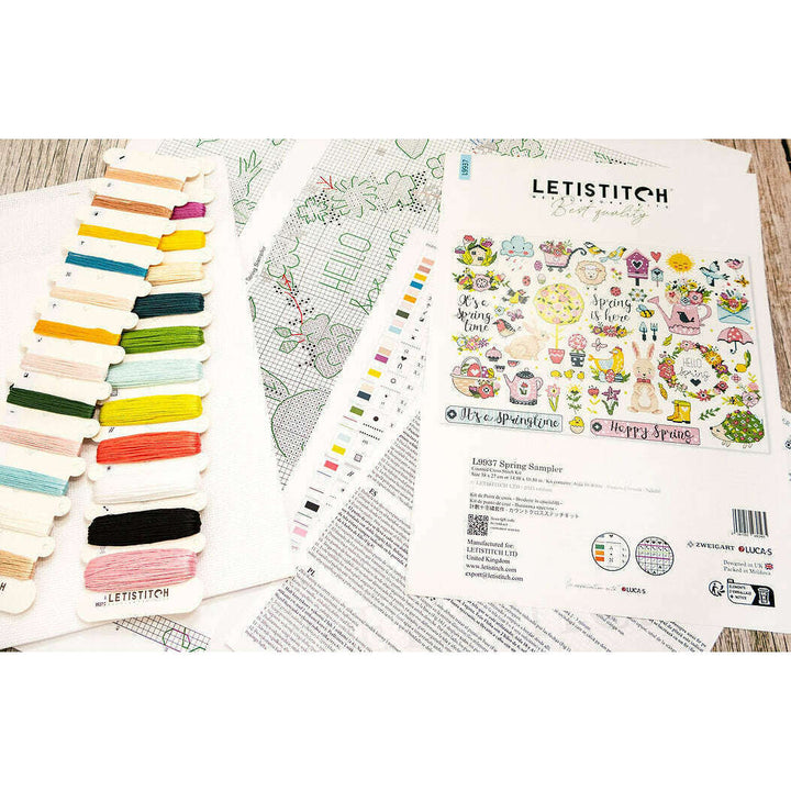 Spring Sampler L9937 Counted Cross Stitch Kit