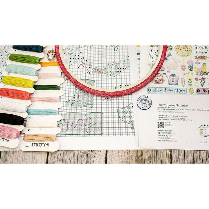 Spring Sampler L9937 Counted Cross Stitch Kit