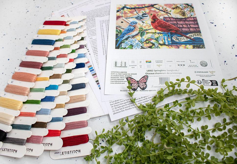 Springtime Songbirds L8062 Counted Cross Stitch Kit