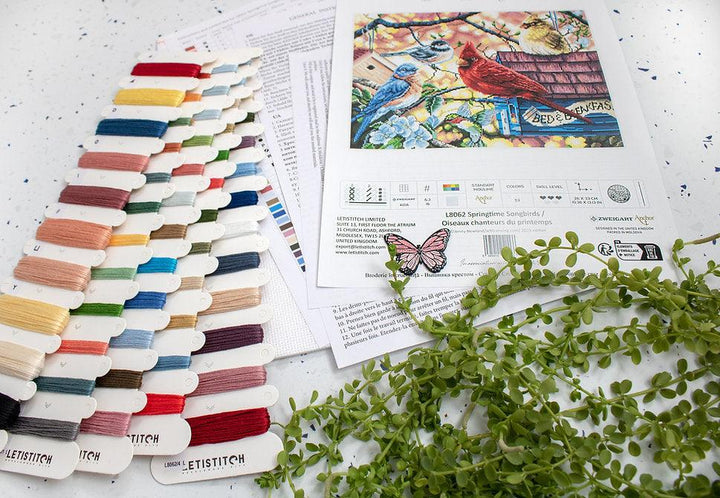 Springtime Songbirds L8062 Counted Cross Stitch Kit