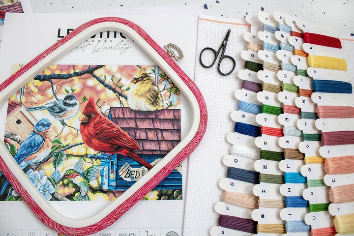 Springtime Songbirds L8062 Counted Cross Stitch Kit