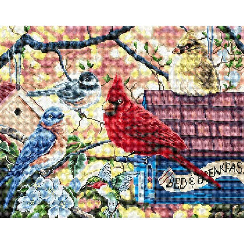 Springtime Songbirds L8062 Counted Cross Stitch Kit