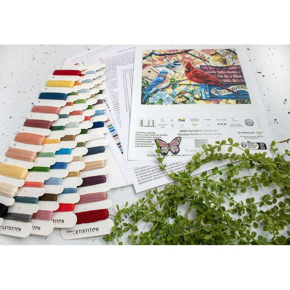 Springtime Songbirds L8062 Counted Cross Stitch Kit