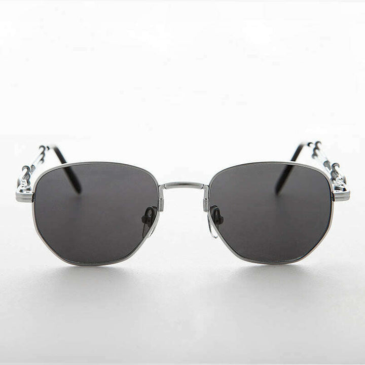 Square Vintage Sunglass with Industrial temples - Jagger