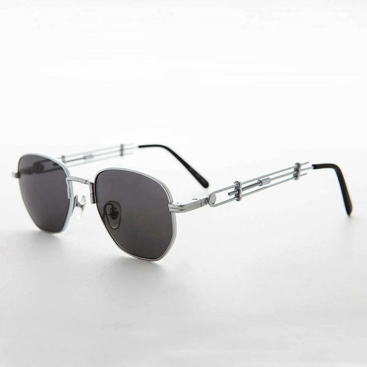 Square Vintage Sunglass with Industrial temples - Jagger