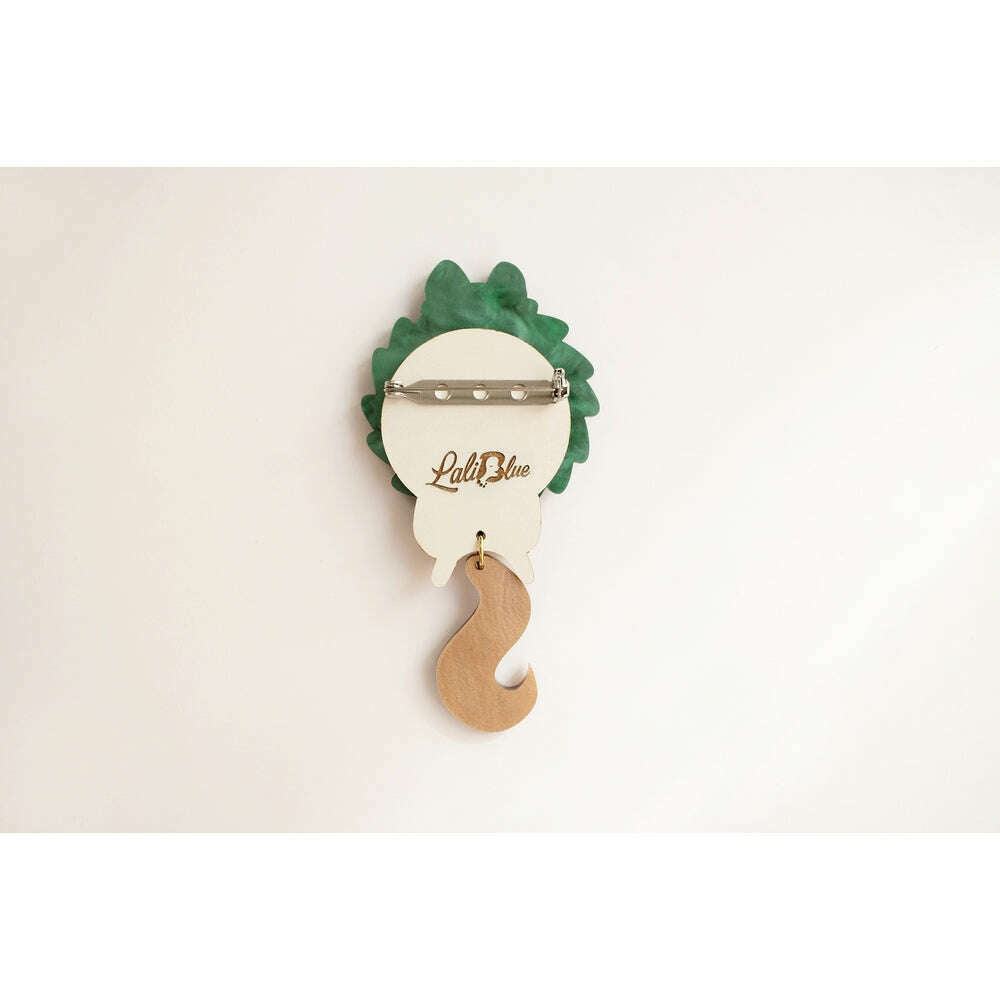 Squirrel in A Christmas Wreath Brooch by Laliblue – view 5