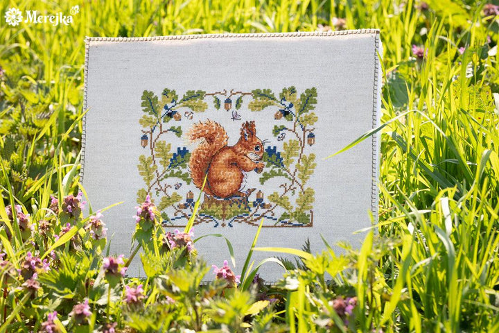 Squirrel K-146A Counted Cross-Stitch Kit