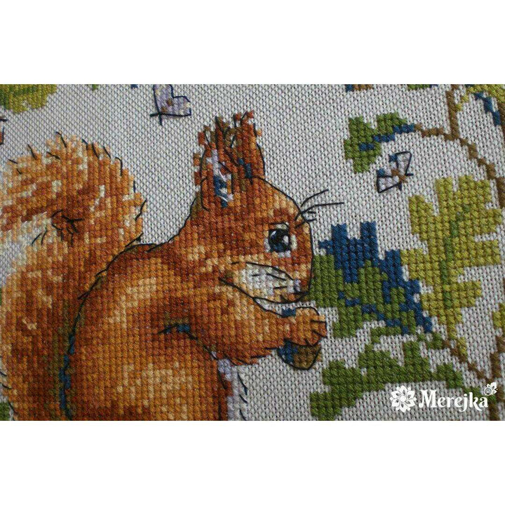 Squirrel K-146A Counted Cross-Stitch Kit