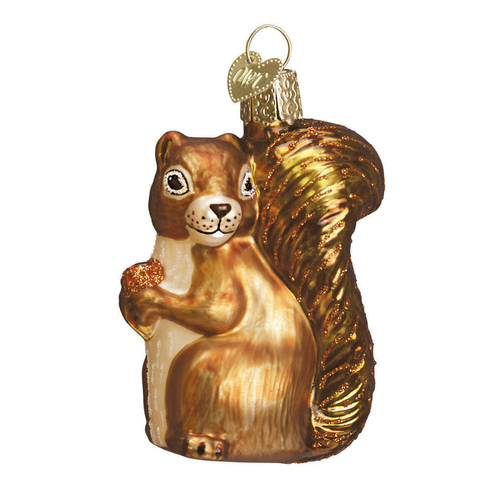 Old World Christmas Squirrel Blown Glass Ornament