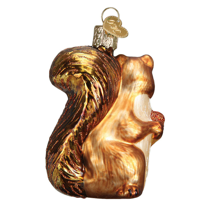 Old World Christmas Squirrel Blown Glass Ornament