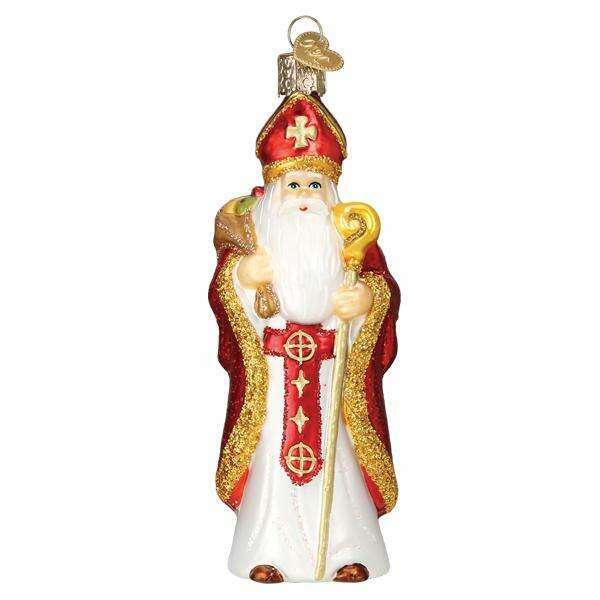 Old World Christmas St. Nicholas Blown Glass Ornament