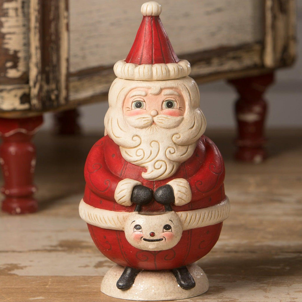 St. Nick Jolly Jar by Johanna Parker for Bethany Lowe - Quirks!