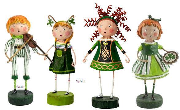 St Patrick's Day Fun Set of 4 Figurines by Lori Mitchell - Quirks!
