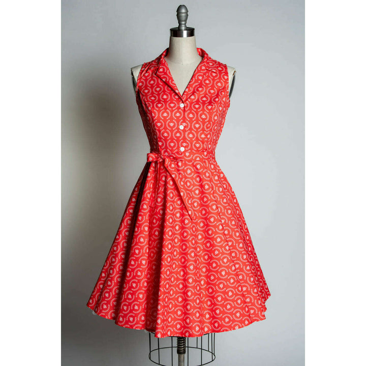 Staci Dress- Laurel & Bees, Cherry Red *sale