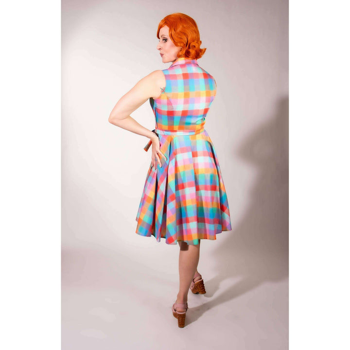 Staci Dress- Rainbow Sherbet