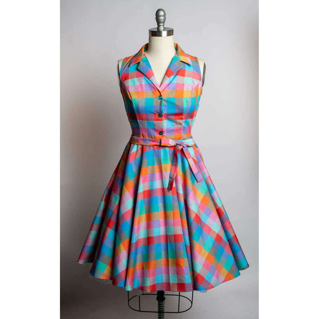 Staci Dress- Rainbow Sherbet