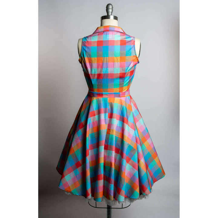 Staci Dress- Rainbow Sherbet