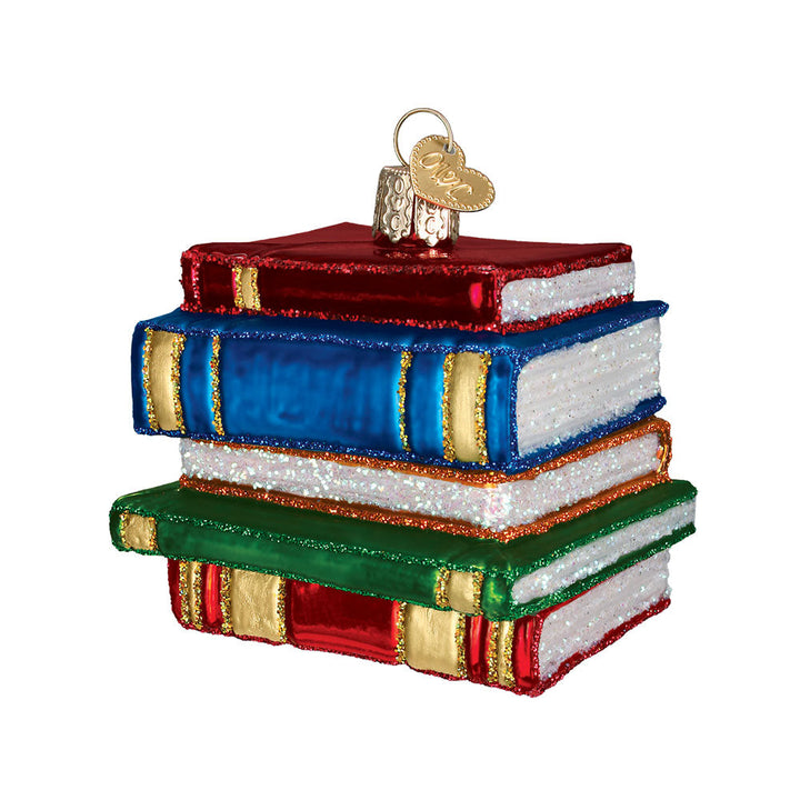 Stack Of Books Ornament by Old World Christmas image