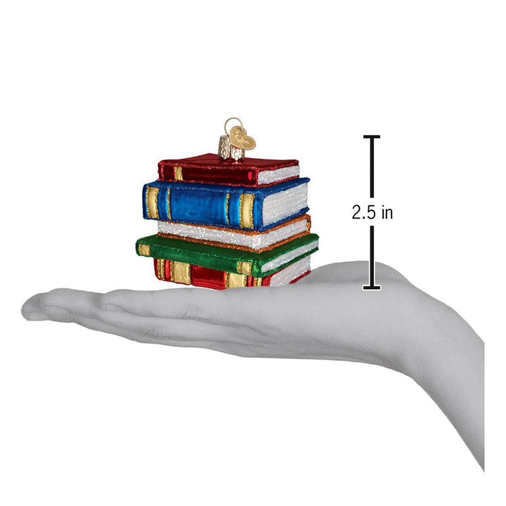Stack Of Books Ornament by Old World Christmas image 2