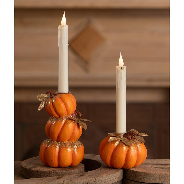 Stack of Pumpkins Candlestick by Bethany Lowe Designs image 3