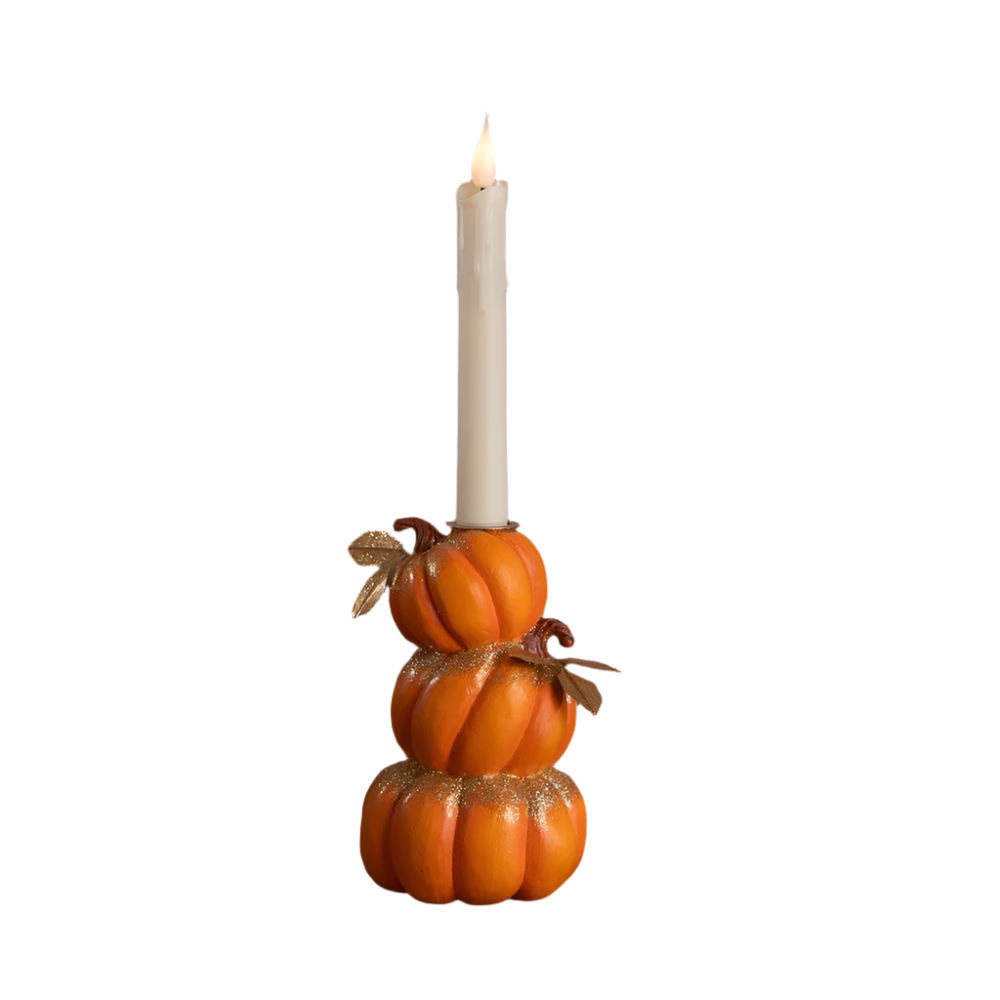 Stack of Pumpkins Candlestick by Bethany Lowe Designs