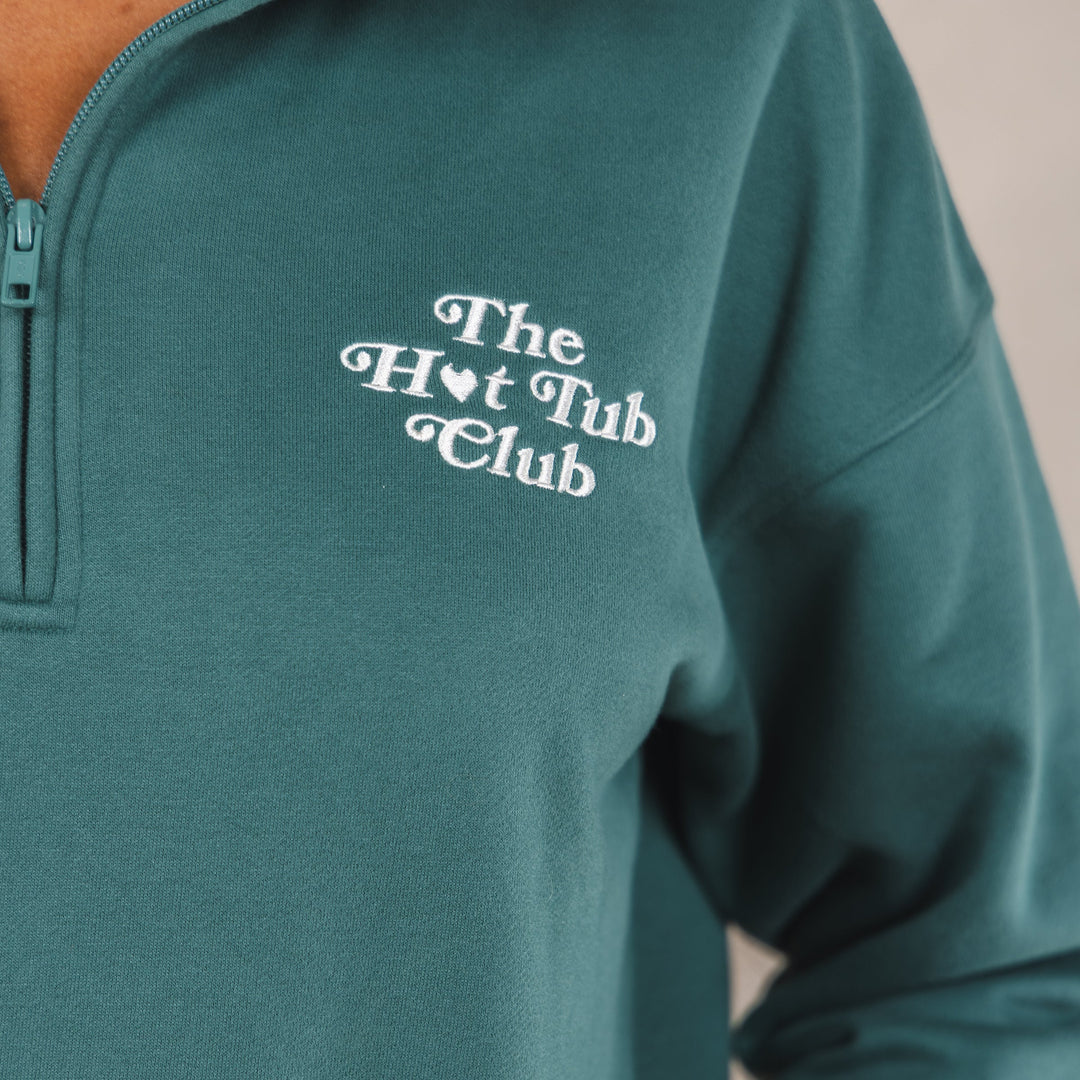 The Spruced Up | Green Sexy Terry™ Women’s Half Zip