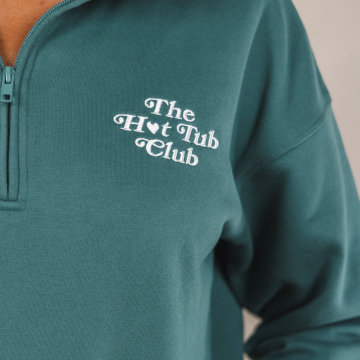 The Spruced Up | Green Sexy Terry™ Women’s Half Zip