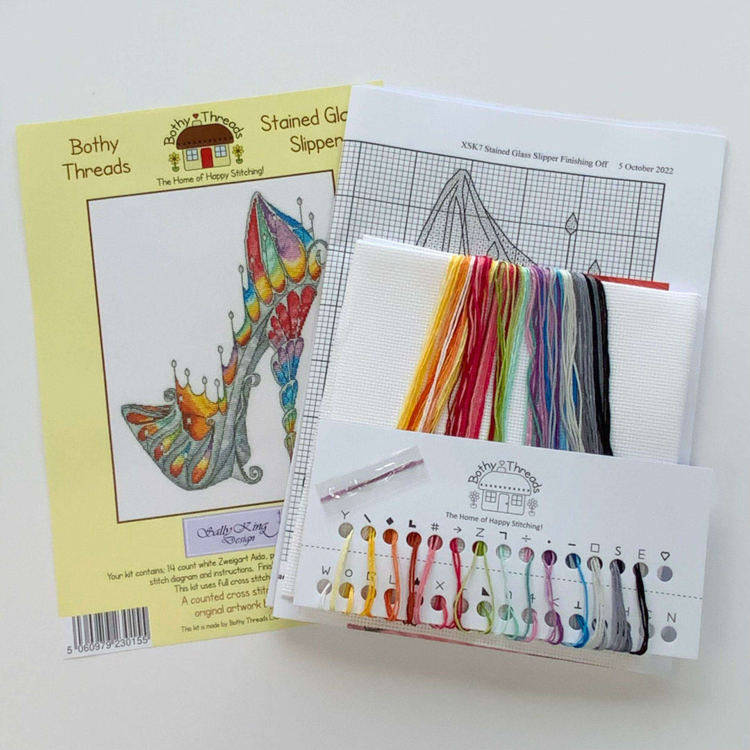 Stained Glass Slipper XSK7 Counted Cross Stitch Kit