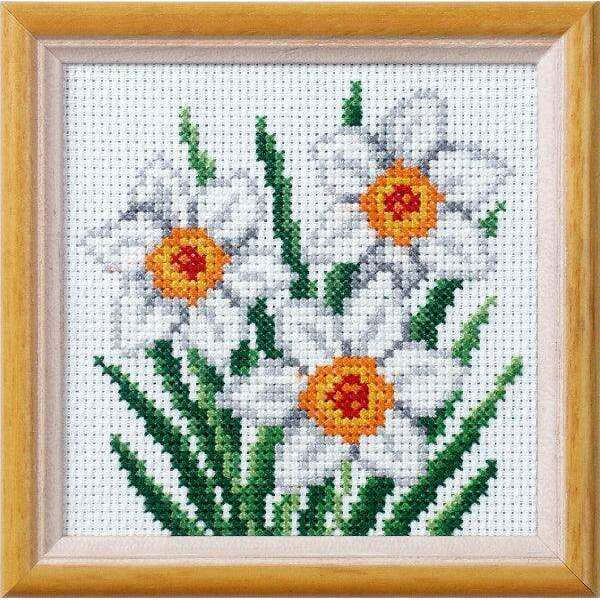 Stamped Cross stitch kit "Daffodils" 7513