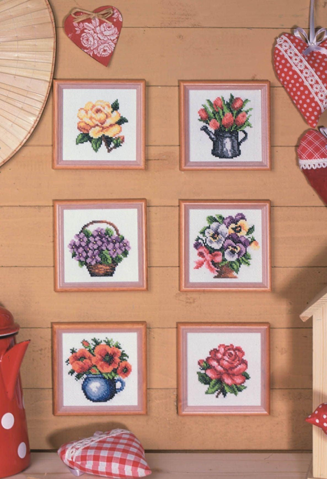 Stamped Cross stitch kit "Pansies " 7591