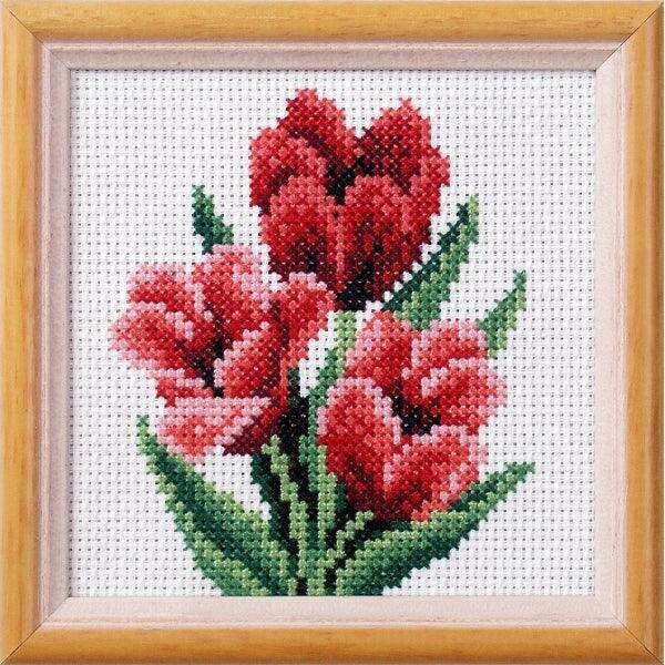 Stamped Cross stitch kit "Tulips " 7517
