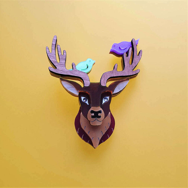 Stan The Stag Brooch by Cherryloco Jewellery 3