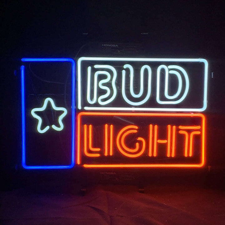 Star and Bud Light Beer Neon Sign Light