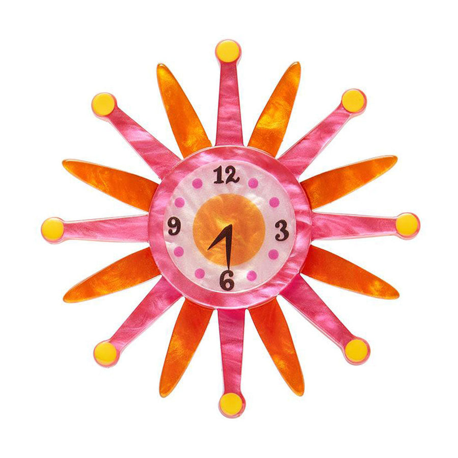 Starburst Clock Brooch by Erstwilder image