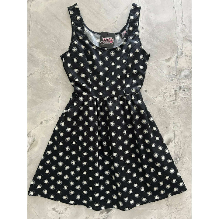 Starburst Shorter Length Fit & Flare Dress