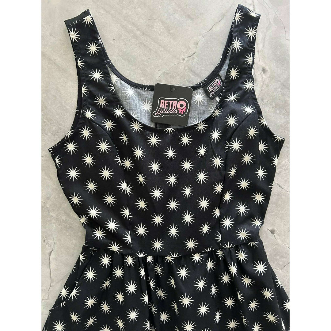 Starburst Shorter Length Fit & Flare Dress