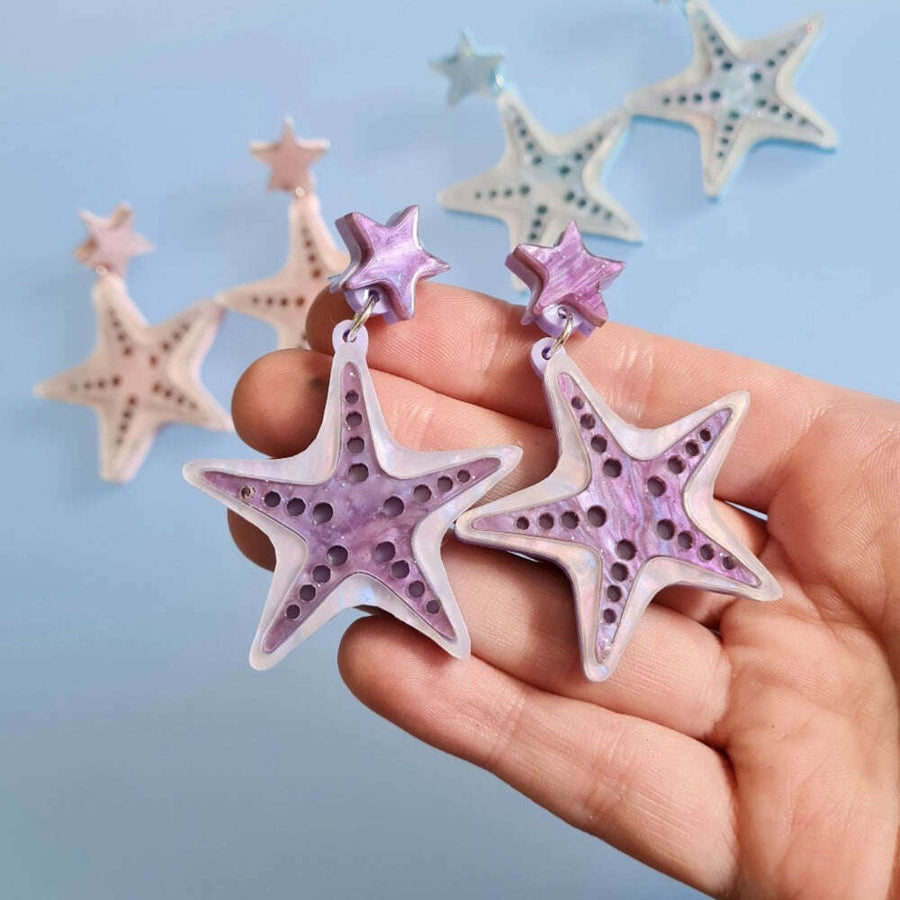 Starfish Earrings by Cherryloco Jewellery