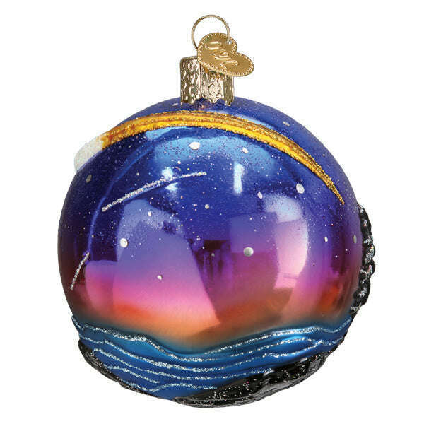 Old World Christmas Stargazed Round Blown Glass Ornament