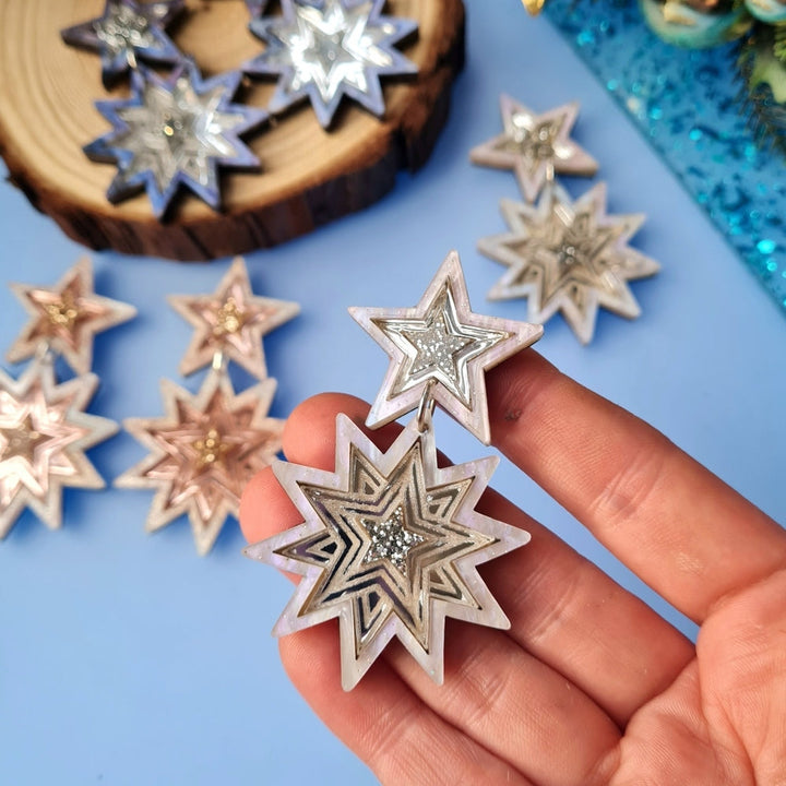 Starlight Dangle Earrings by Cherryloco Jewellery 1
