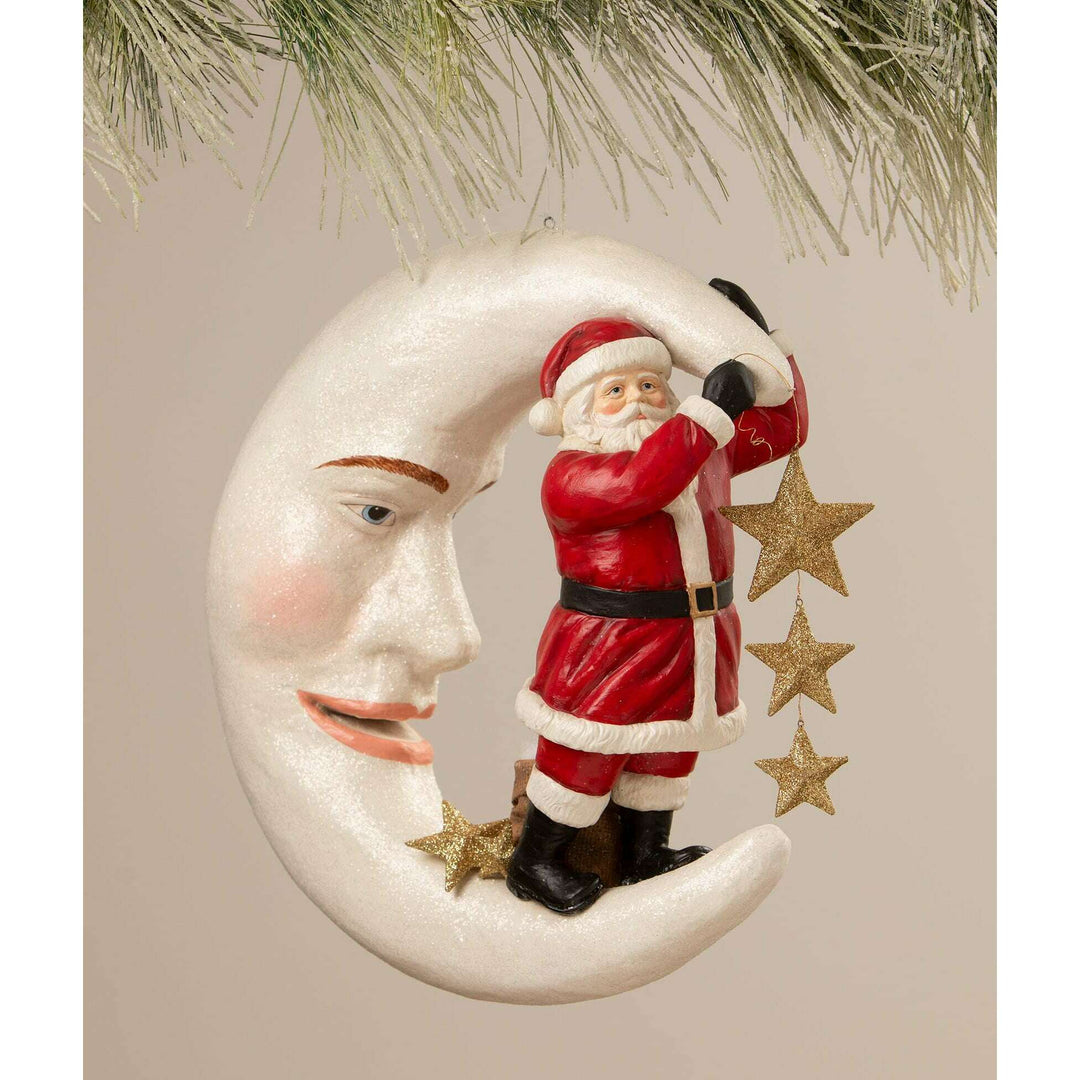 Starlight Santa in Moon by Bethany Lowe Designs, image 2