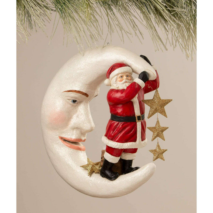 Starlight Santa in Moon by Bethany Lowe Designs, image 2