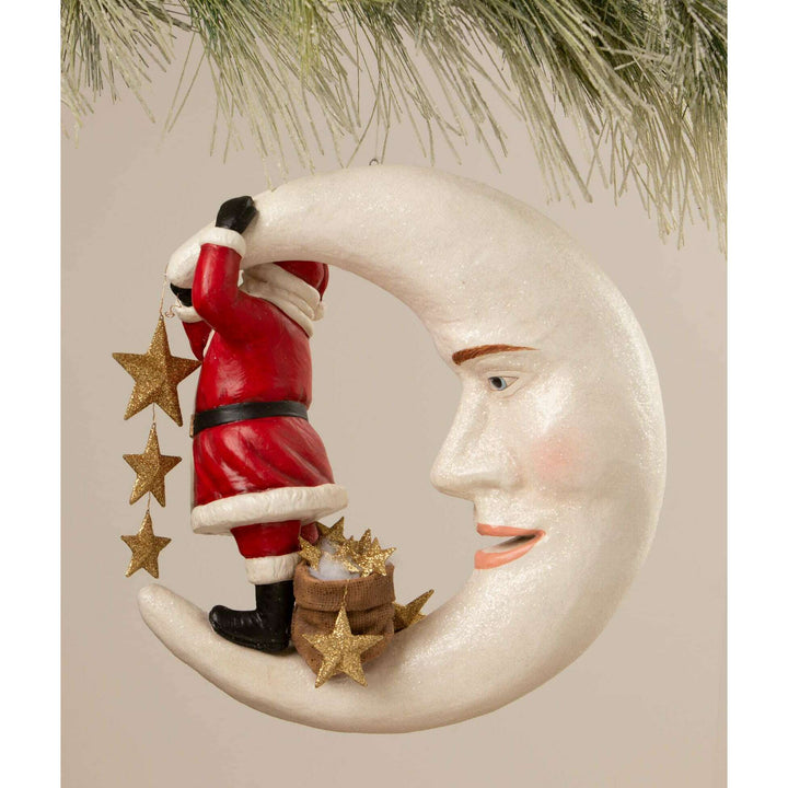 Starlight Santa in Moon by Bethany Lowe Designs, image 3