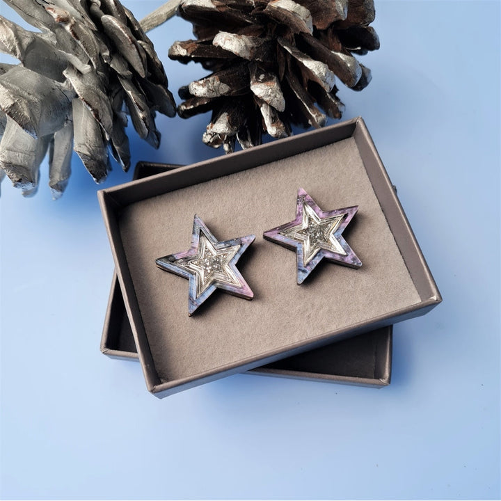 Starlight Stud Earrings by Cherryloco Jewellery 2