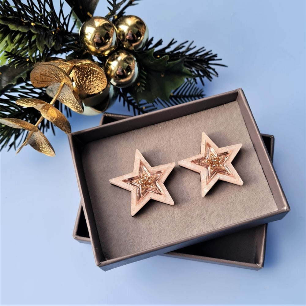 Starlight Stud Earrings by Cherryloco Jewellery 4