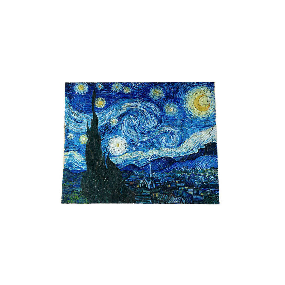 Starry Night after Van Gogh - Jigsaw Wooden Puzzle by Wizardi F07N9-1