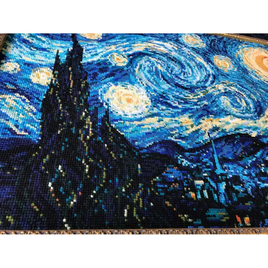 Starry Night after Van Gogh`s Painting R1088 Counted Cross Stitch Kit