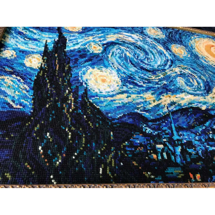Starry Night after Van Gogh`s Painting R1088 Counted Cross Stitch Kit