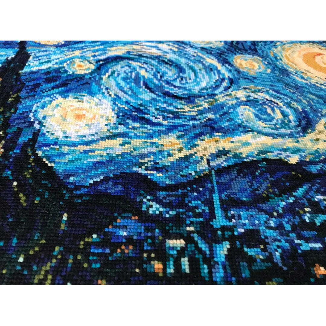 Starry Night after Van Gogh`s Painting R1088 Counted Cross Stitch Kit