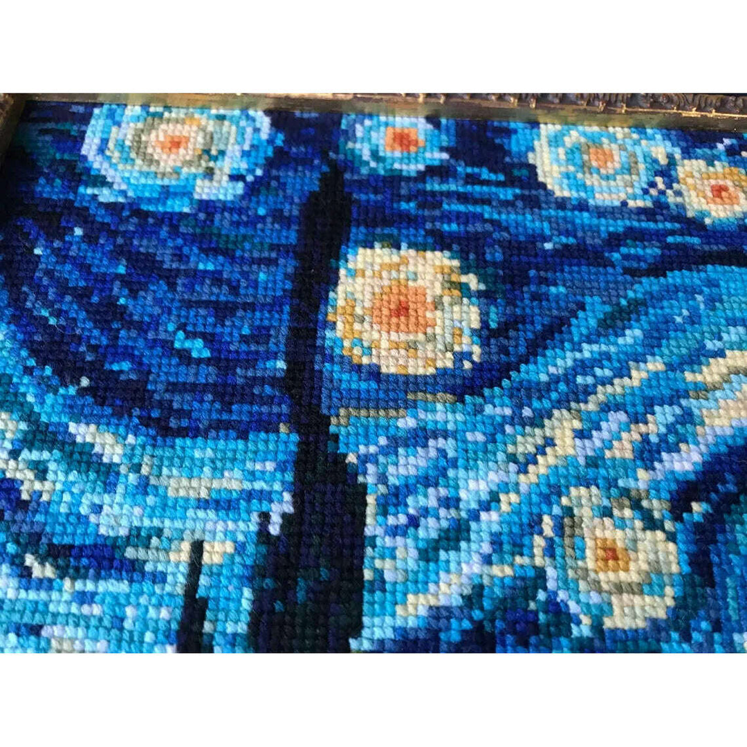 Starry Night after Van Gogh`s Painting R1088 Counted Cross Stitch Kit